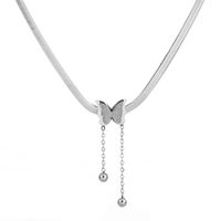 Titanium Steel Copper Glam Hollow Out Heart Shape Crystal Zircon Pendant Necklace sku image 41