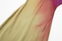 Femmes Jupe Trapèze Élégant Col Rond Impression Sans Manches Teinture Par Cravate Dégradé De Couleur Maxi Longue Robe Date main image 3