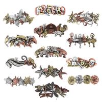 Punk Animal Letter Butterfly Alloy Plating Hair Clip main image 1