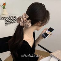 Basic Lady Classic Style Solid Color Cloth Hair Tie main image 5