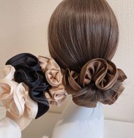 Basic Lady Classic Style Solid Color Cloth Hair Tie main image 1