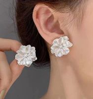 Ig Style Lady Korean Style Flower Resin Women's Ear Studs main image 1