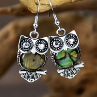 Ethnic Style Animal Alloy Plating Inlay Shell Women's Ear Hook main image 1