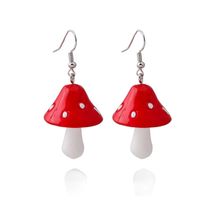 Mignon Champignon Alliage Femmes Boucles D'oreilles main image 5