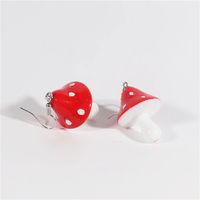 Cute Mushroom Alloy Women's Drop Earrings sku image 1