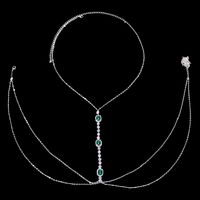 Wholesale Jewelry Glam Sexy Geometric Alloy Rhinestones Body Chain sku image 2