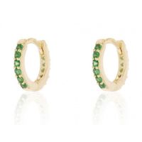 1 Pair Casual Simple Style Round Plating Inlay Copper Zircon Gold Plated Silver Plated Earrings sku image 4