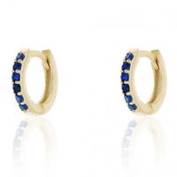1 Pair Casual Simple Style Round Plating Inlay Copper Zircon Gold Plated Silver Plated Earrings sku image 5