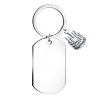 Simple Style Geometric Stainless Steel Unisex Bag Pendant Keychain sku image 6