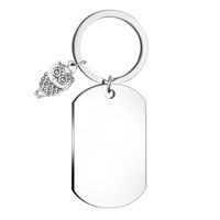 Simple Style Geometric Stainless Steel Unisex Bag Pendant Keychain sku image 3