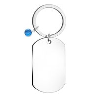 Simple Style Geometric Stainless Steel Unisex Bag Pendant Keychain sku image 8