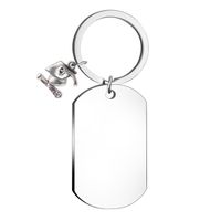 Simple Style Geometric Stainless Steel Unisex Bag Pendant Keychain sku image 2