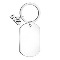 Simple Style Geometric Stainless Steel Unisex Bag Pendant Keychain sku image 23