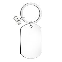 Simple Style Geometric Stainless Steel Unisex Bag Pendant Keychain sku image 10