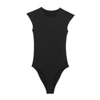 Women's Bodysuits Casual Classic Style Streetwear Solid Color main image 3