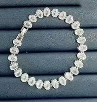 Glam Oval Zircon Metal Wholesale Bracelets Necklace sku image 1