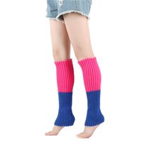 Frau Einfacher Stil Einfarbig Mischen Acryl Jacquard Socken Über Die Knie Socken sku image 21