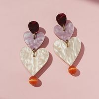 Vintage Style Heart Shape Alloy Patchwork Women's Drop Earrings main image 3