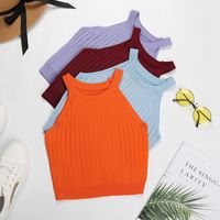 Women's Vest Tank Tops Simple Style Classic Style Solid Color main image 5