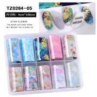 Fashion Starry Sky Paper Nail Decoration Accessories 1 Set Nail Supplies sku image 13