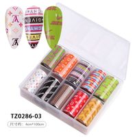 Fashion Starry Sky Paper Nail Decoration Accessories 1 Set Nail Supplies sku image 20