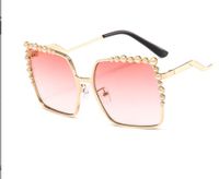 Classic Style Color Block Pc Square Diamond Full Frame Women's Sunglasses main image 2