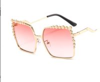 Classic Style Color Block Pc Square Diamond Full Frame Women's Sunglasses sku image 5