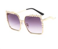 Classic Style Color Block Pc Square Diamond Full Frame Women's Sunglasses sku image 2
