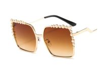 Classic Style Color Block Pc Square Diamond Full Frame Women's Sunglasses sku image 3