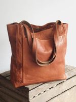 Women's Large All Seasons Pu Leather Vintage Style Classic Style Tote Bag main image 5