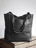 Women's Large All Seasons Pu Leather Vintage Style Classic Style Tote Bag main image 6