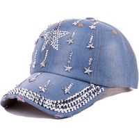 Unisex Classic Style Star Rhinestone Baseball Cap main image 6