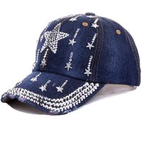 Unisex Classic Style Star Rhinestone Baseball Cap main image 5