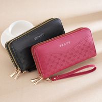 Women's Infinite Solid Color Pu Leather Zipper Wallets main image 6