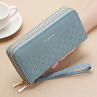 Women's Infinite Solid Color Pu Leather Zipper Wallets main image 3