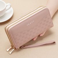 Women's Infinite Solid Color Pu Leather Zipper Wallets main image 4