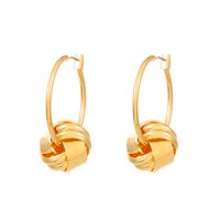 Ig Style Simple Style Geometric 14k Gold Plated Silver Plated Alloy Wholesale Rings Earrings Necklace sku image 4
