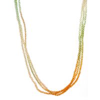Casual Vacation Colorful Stainless Steel Zircon Beaded 18k Gold Plated Women's Necklace main image 2