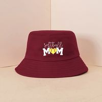 Unisex Mama Simple Style Letter Printing Wide Eaves Bucket Hat main image 3