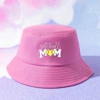 Unisex Mama Simple Style Letter Printing Wide Eaves Bucket Hat main image 2