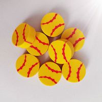 Factory Direct Sale Shape Multi-color Football Basketball Eraser sku image 1