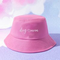 Unisex Mama Einfacher Stil Brief Drucken Breite Traufen Bucket Hat sku image 2