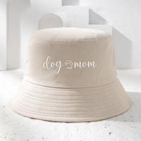 Unisex Mama Simple Style Letter Printing Wide Eaves Bucket Hat main image 3