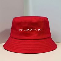 Unisex Casual Mama Letter Printing Wide Eaves Bucket Hat sku image 4