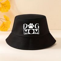 Unisex Casual Mama Letter Wide Eaves Bucket Hat main image 5