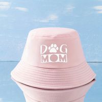 Unisex Casual Mama Letter Wide Eaves Bucket Hat sku image 4