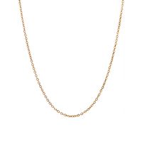 Casual Simple Style Solid Color Stainless Steel 18k Gold Plated Necklace sku image 1