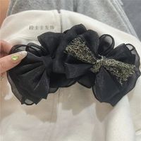 Simple Style Bow Knot Cloth Patchwork Hair Claws sku image 14