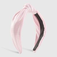 Casual French Style Knot Cloth Criss Cross Handmade Laser Hair Band main image 3