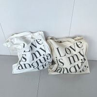 Women's Streetwear Letter Canvas Shopping Bags main image 1
